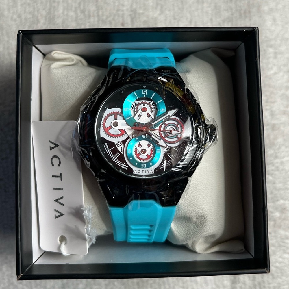 Activa Drift X Invicta Men’s Watch-44mm MOD-ACW9349-005 Light Blue (NWT)